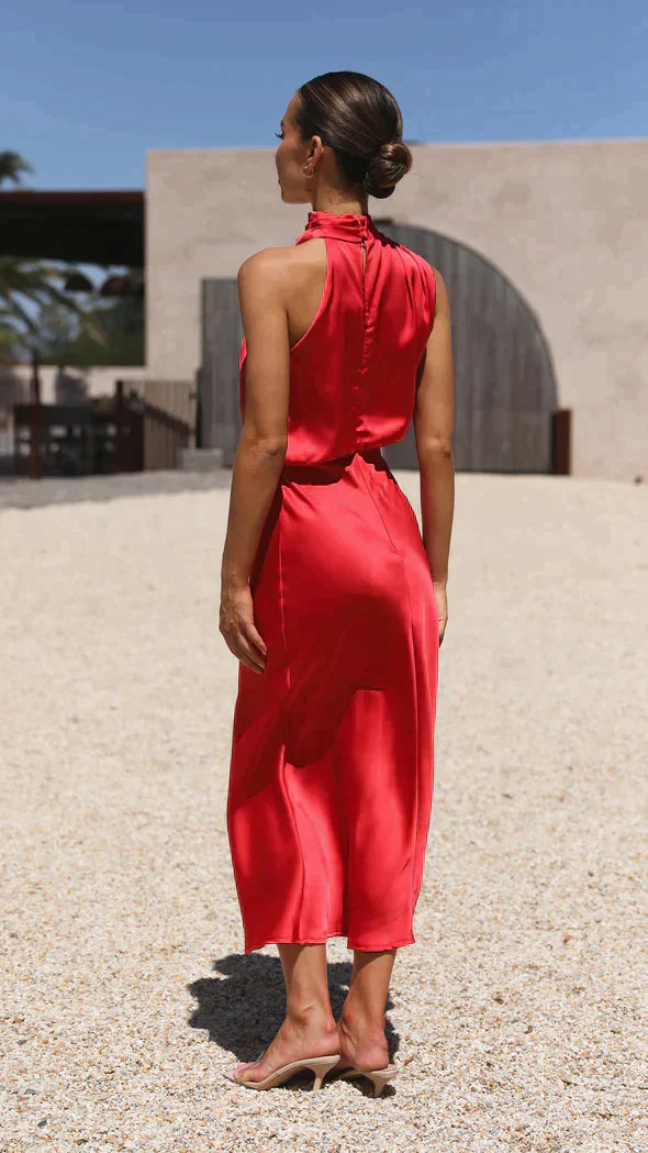 Bridesmaid Halter Dress for Woman | Neck-Holder