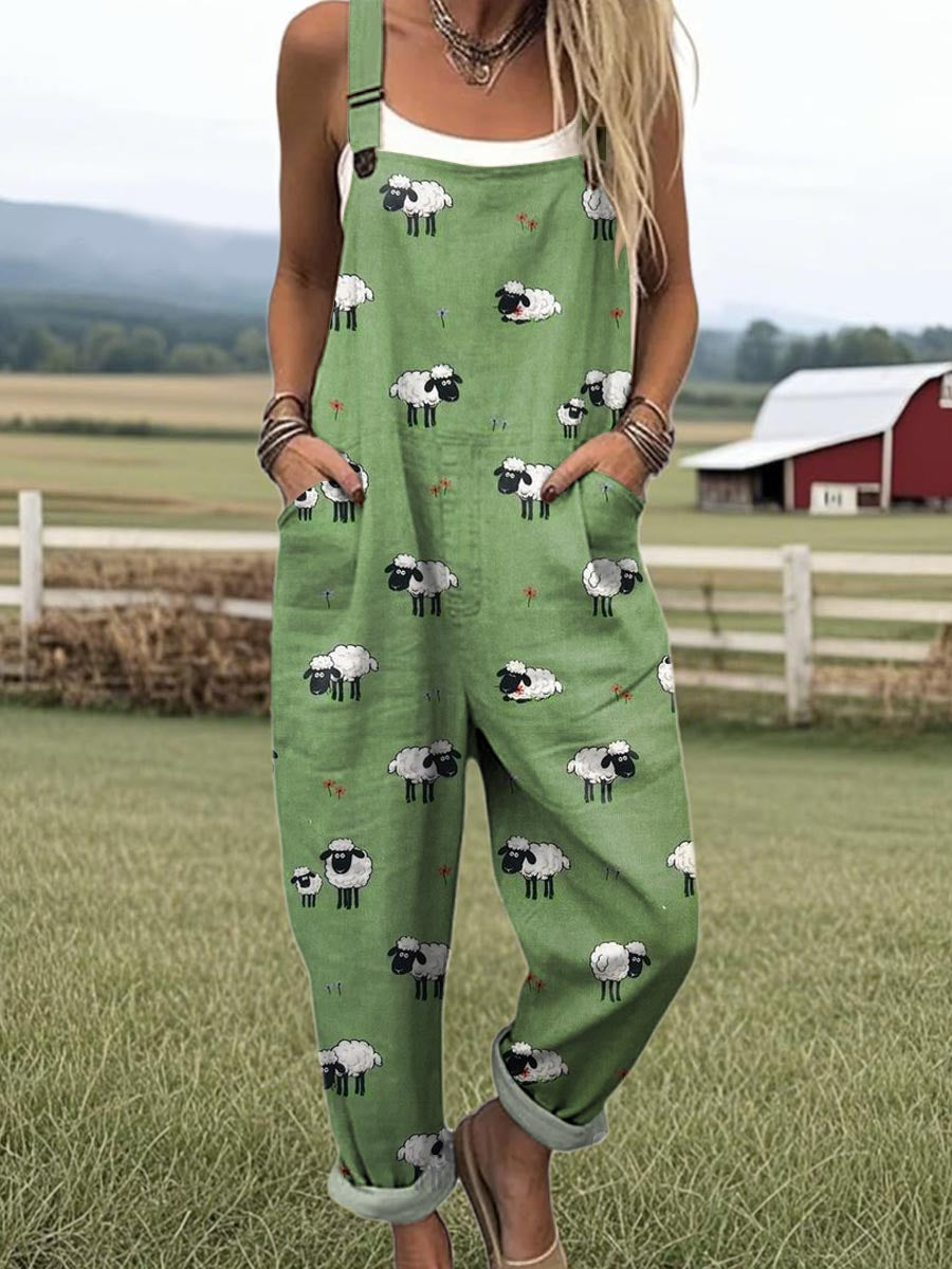 Women's Casual Green Overall Jumpsuit | Summer