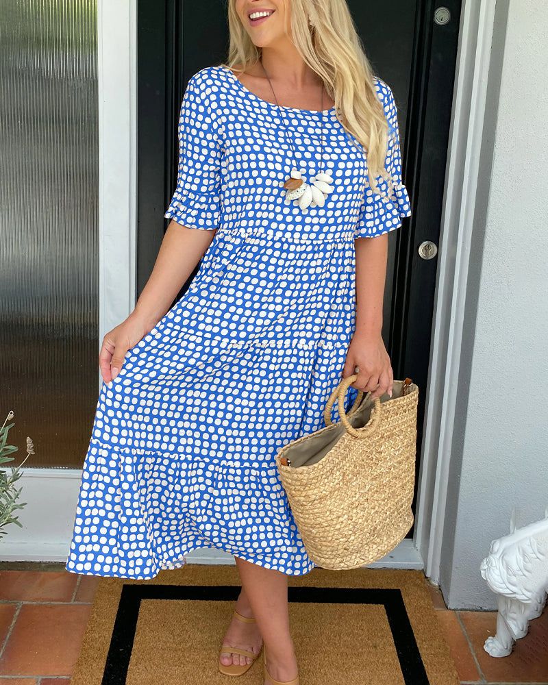 Women's Midi Polka Dot Dress | Gingham