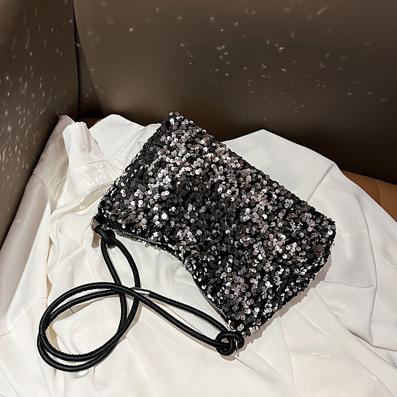 Women's Sequin Handbag | Zipper