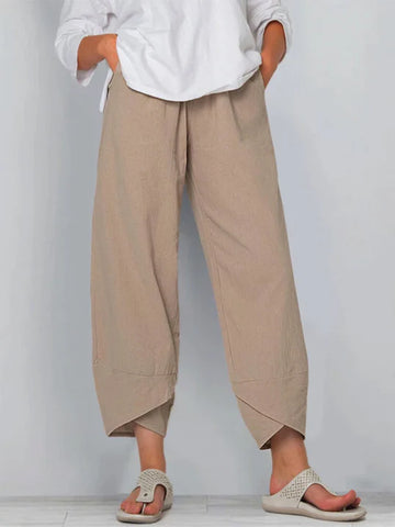 Slightly cropped trousers for women | Summer