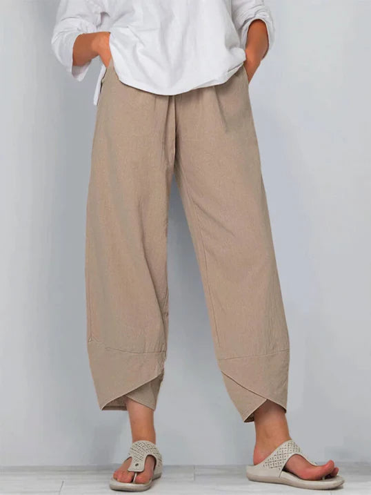 Slightly cropped trousers for women | Summer
