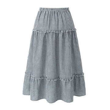 Women's Black & White Skirt | Midi