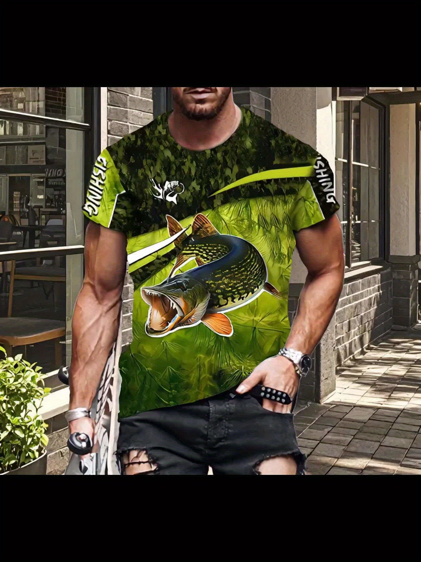 Men's Graphic Summer Fishing Shirt | Short Sleeve