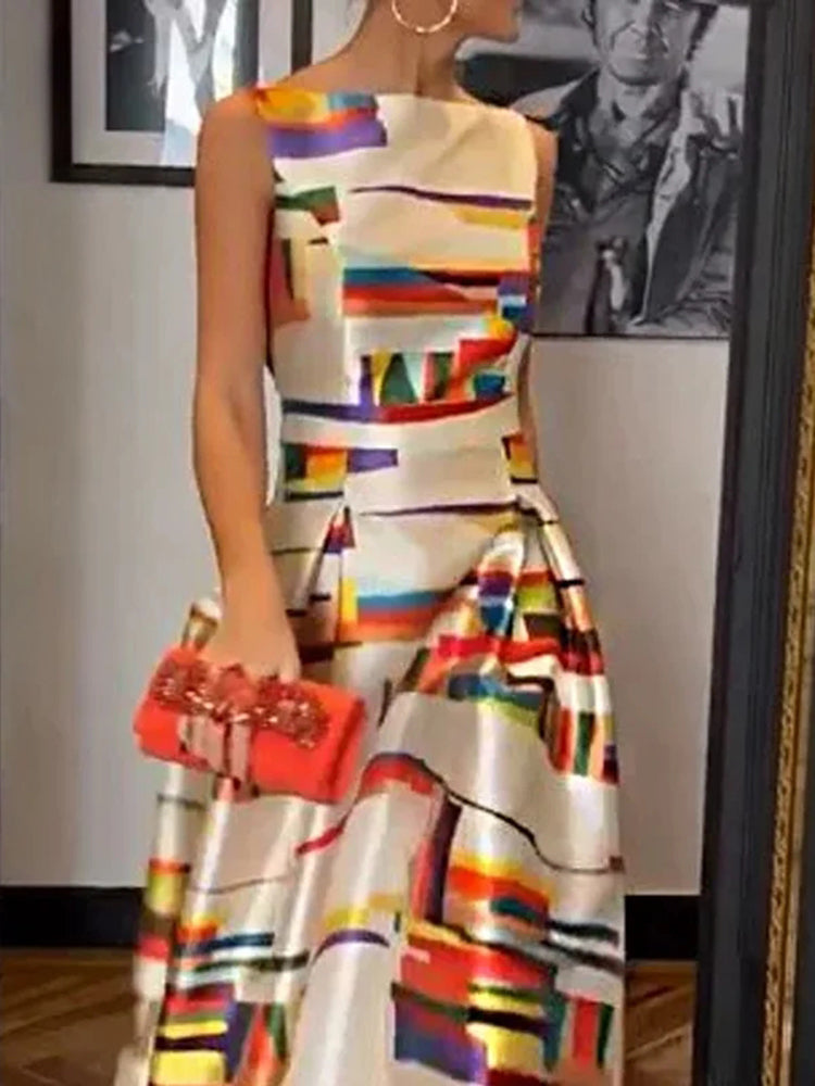 Isabella™ Geometric Maxi Dress