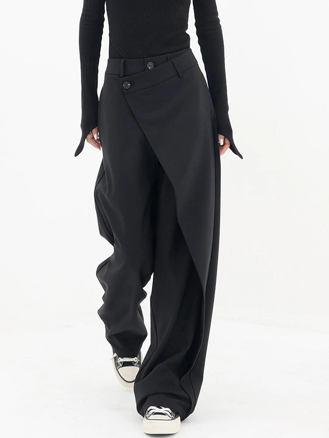Heidi | Asymmetric Wide Leg Trousers