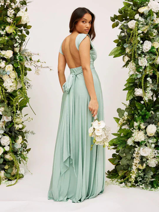Long Sleveless Bridesmaid Dress for Women | Maxi