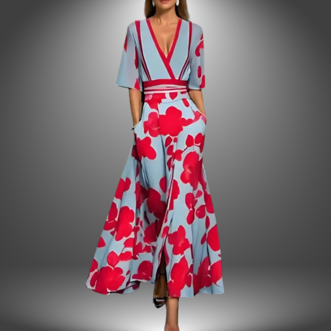 Women's Floral Maxi Dress | Flower