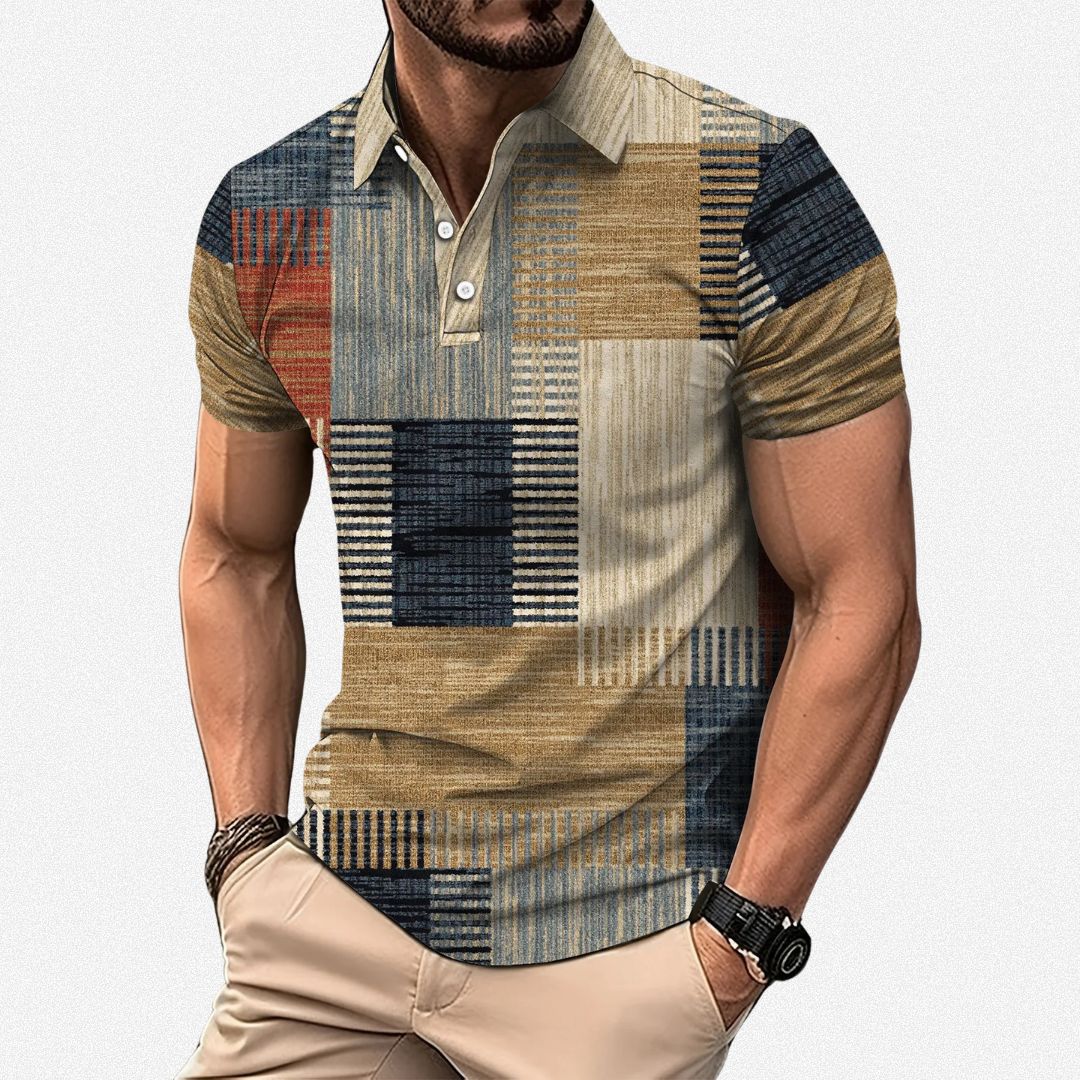 Men's Graphic Polo Shirt | Collar