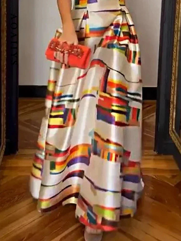 Isabella™ Geometric Maxi Dress