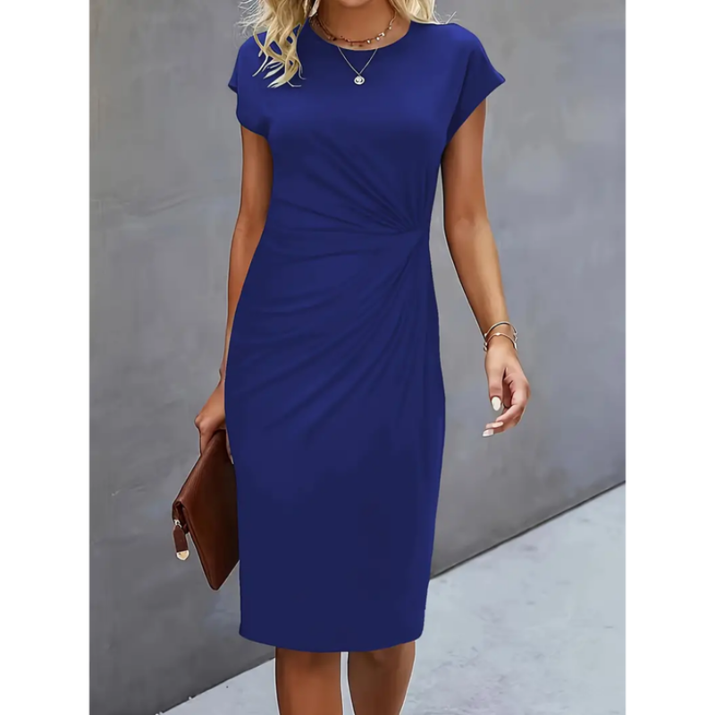 Short-sleeved Formal Dress for Women | Midi