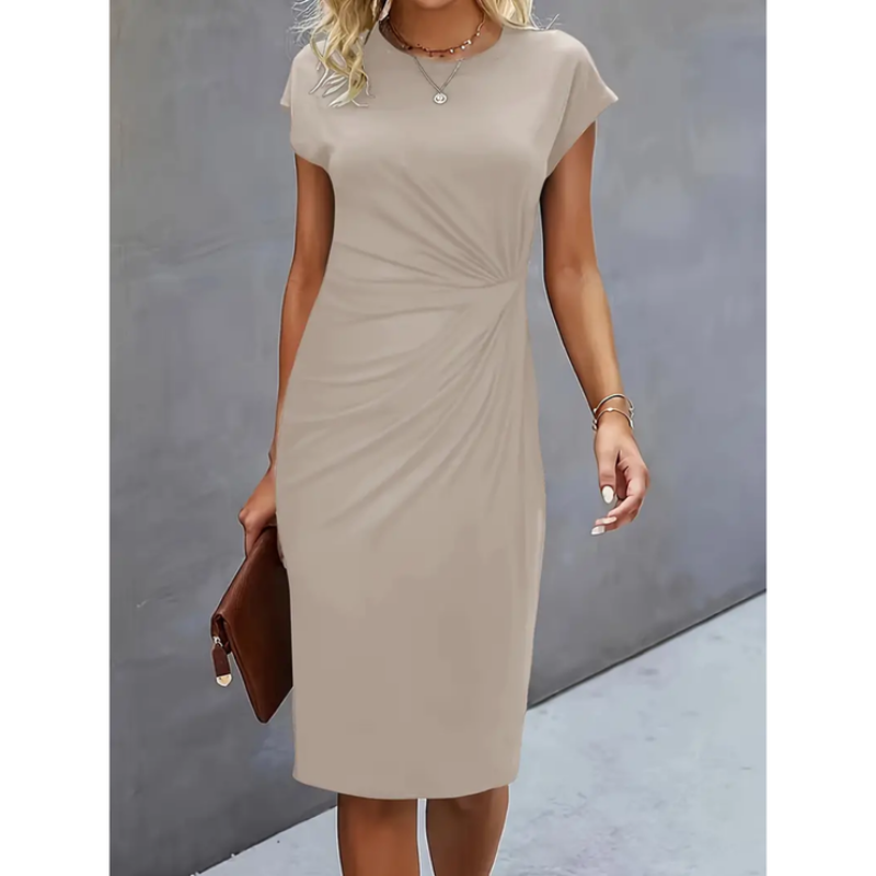 Short-sleeved Formal Dress for Women | Midi