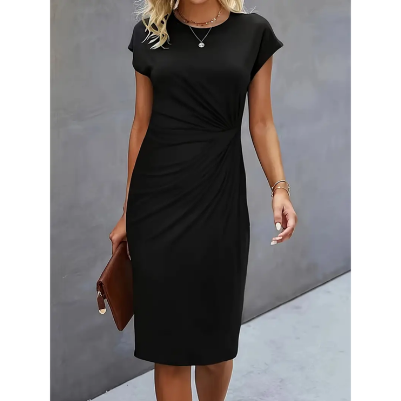 Short-sleeved Formal Dress for Women | Midi
