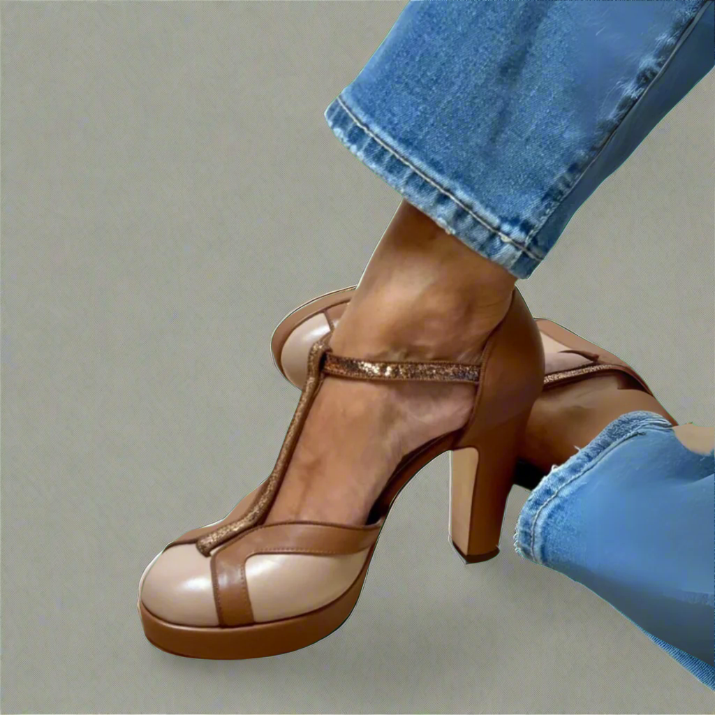 Women's Brown Kitten Heel | Formal