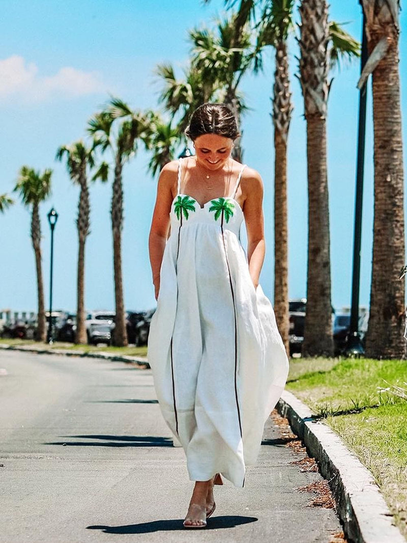 Palm Oasis Slip Dress