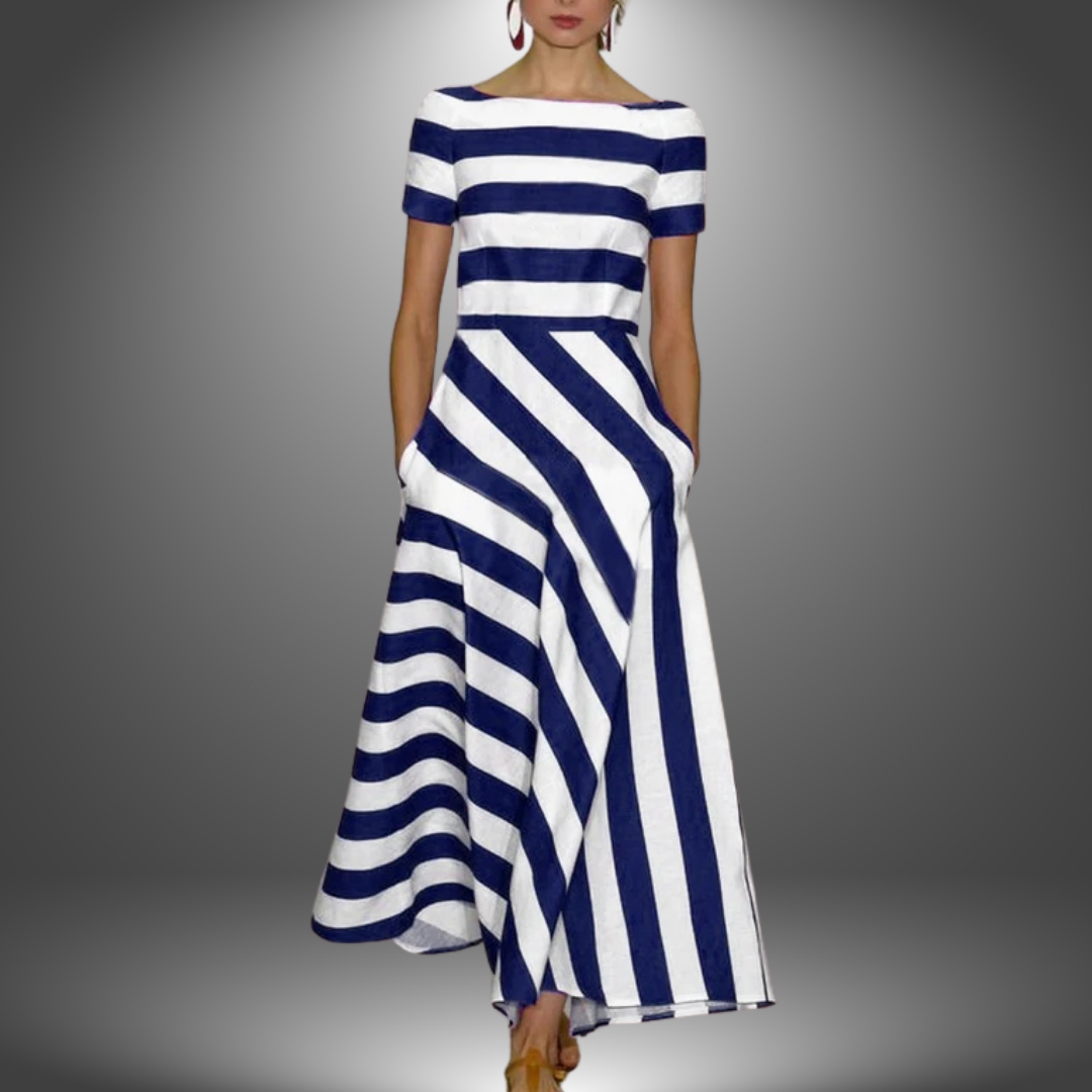 Women's Striped Maxi Dress | Formal