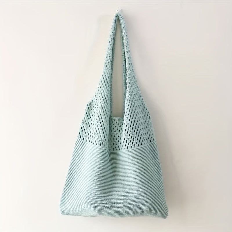 Women's Woven Tote Bag | Groceries and Beach