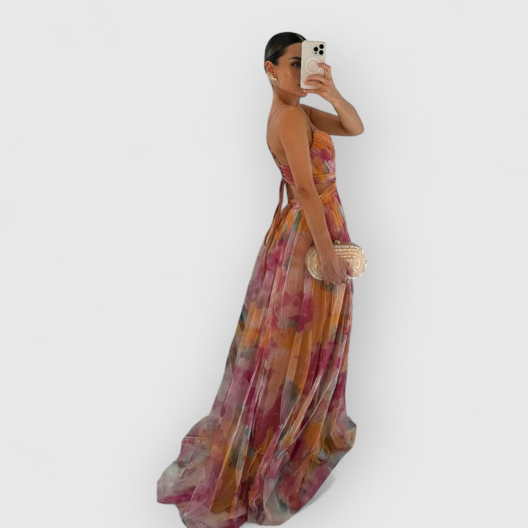 Women’s Long Floral Print Maxi Dress | Summer Style
