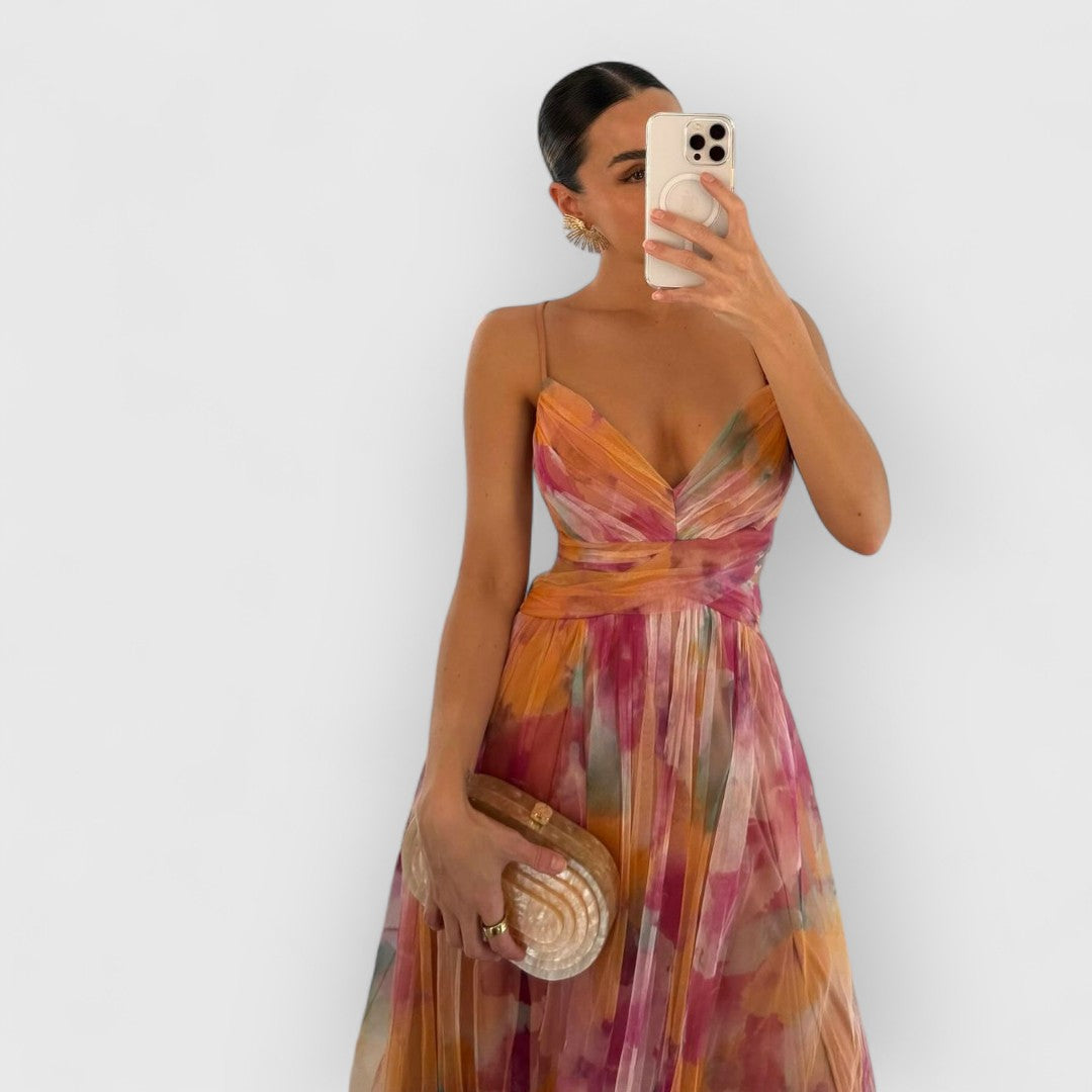 Women’s Long Floral Print Maxi Dress | Summer Style