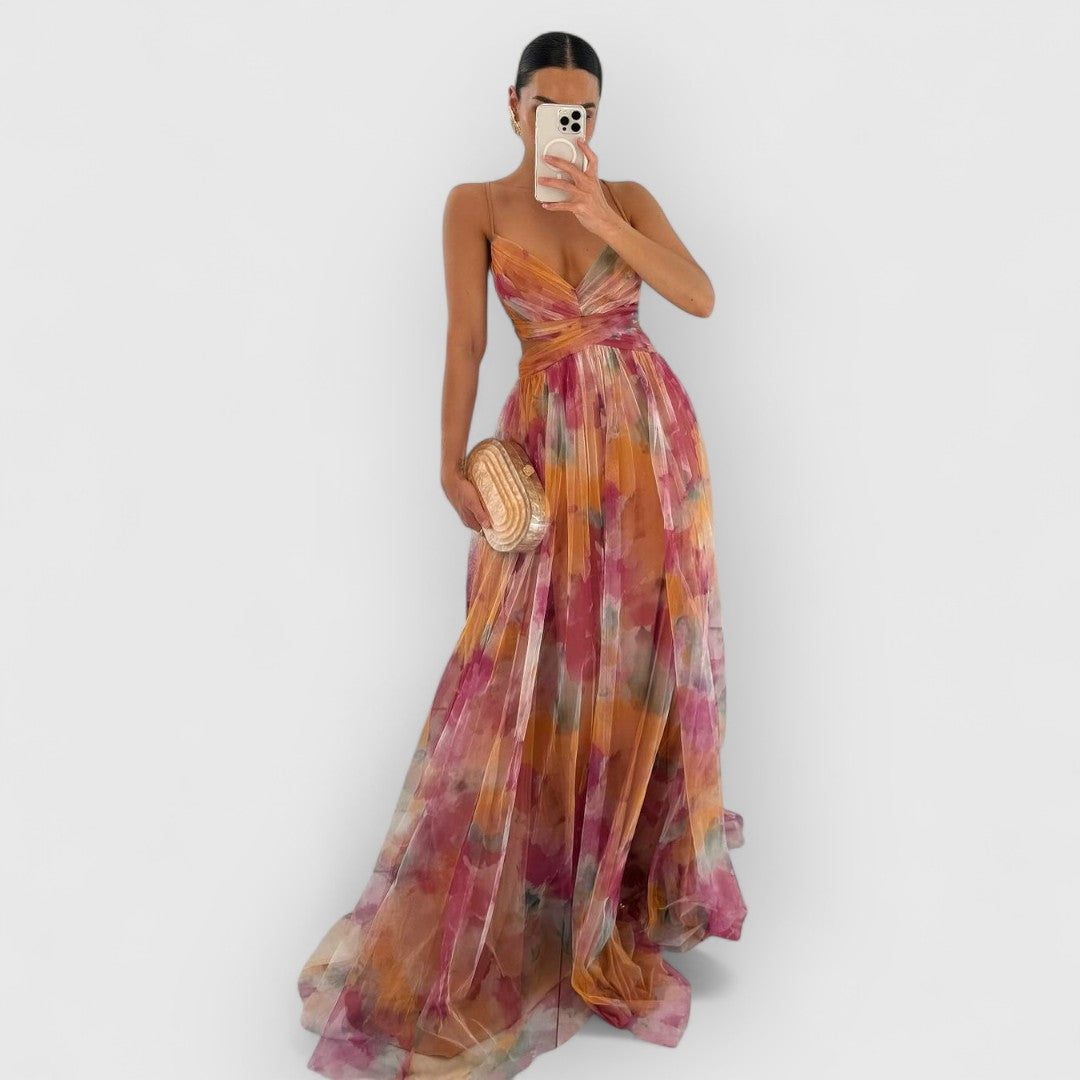Women’s Long Floral Print Maxi Dress | Summer Style