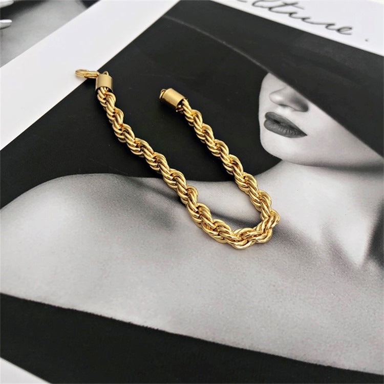 GIGI - Rope Chain Gold Bracelet