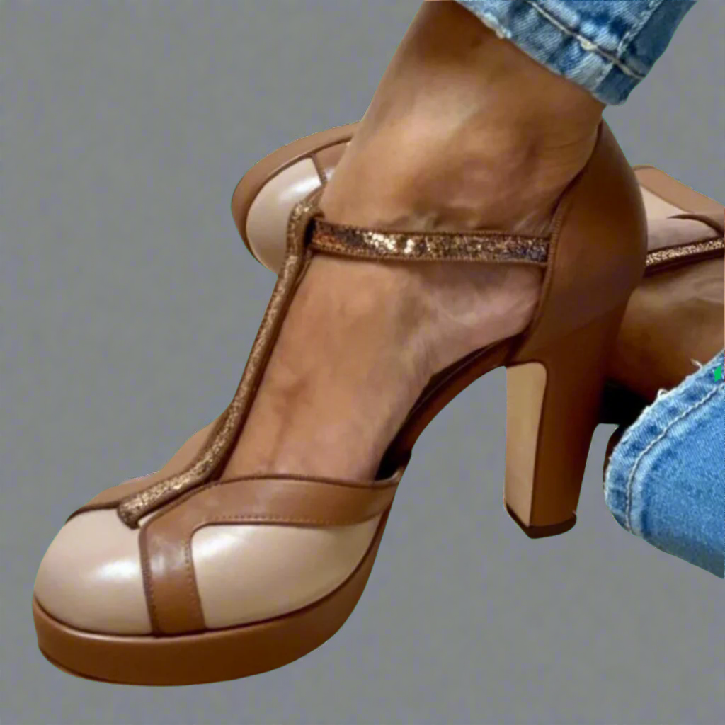 Women's Brown Kitten Heel | Formal