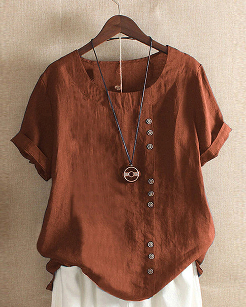 Women's Short Sleeve Blouse | Summer