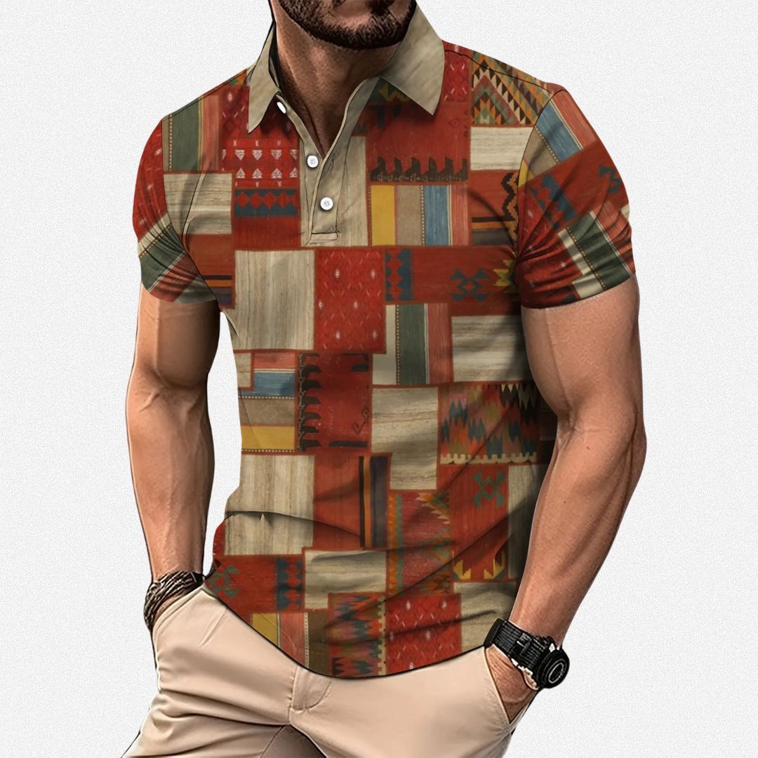 Men's Graphic Polo Shirt | Collar
