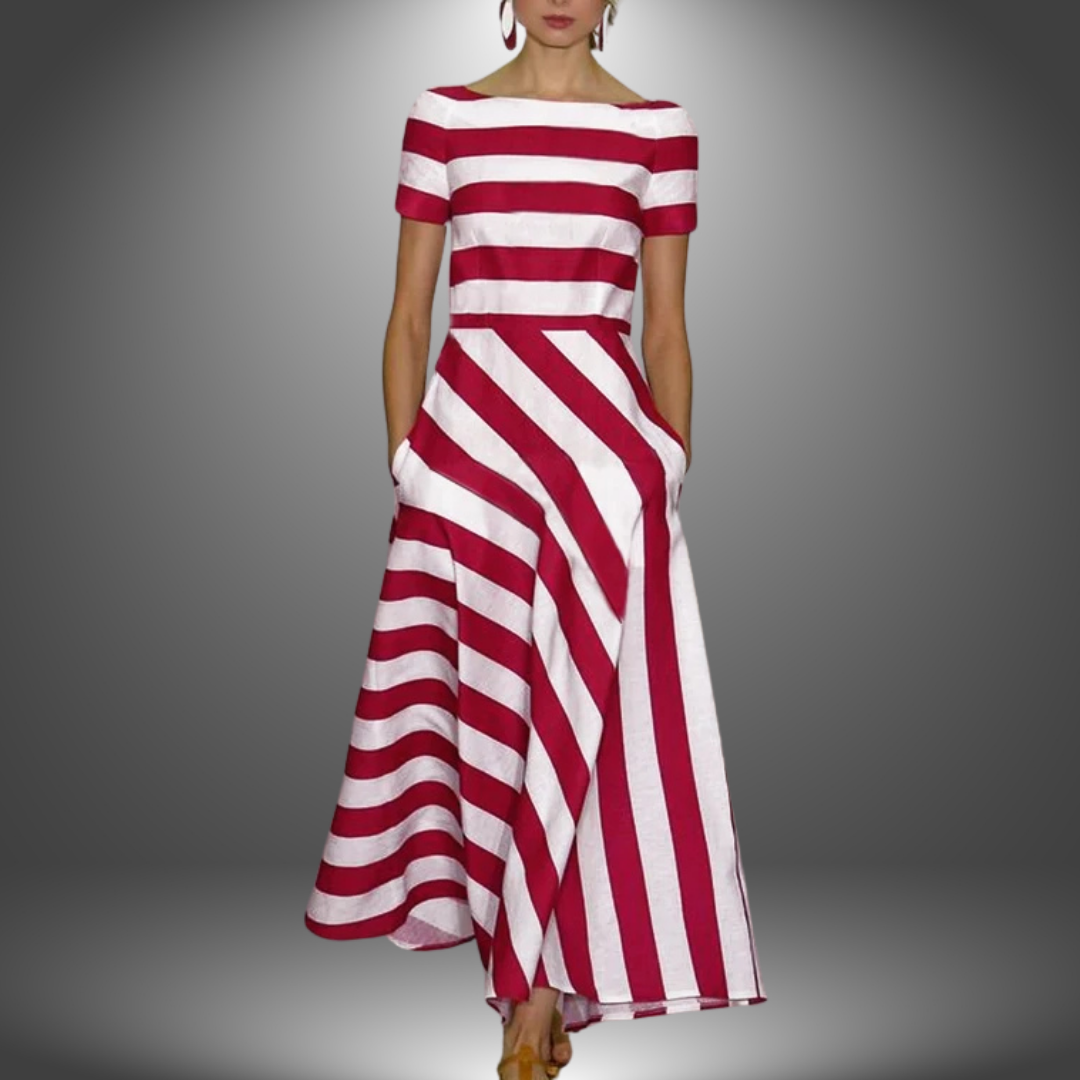 Women's Striped Maxi Dress | Formal