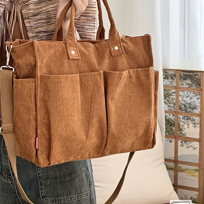 Women's Spacious Tote Bag | Multi-Pocket