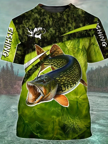 Men's Graphic Summer Fishing Shirt | Short Sleeve