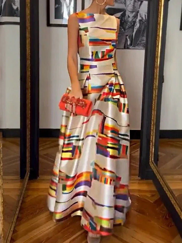 Isabella™ Geometric Maxi Dress