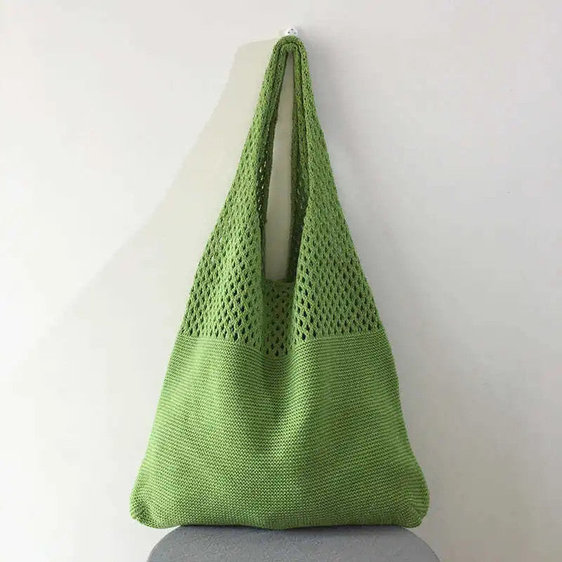Women's Woven Tote Bag | Groceries and Beach