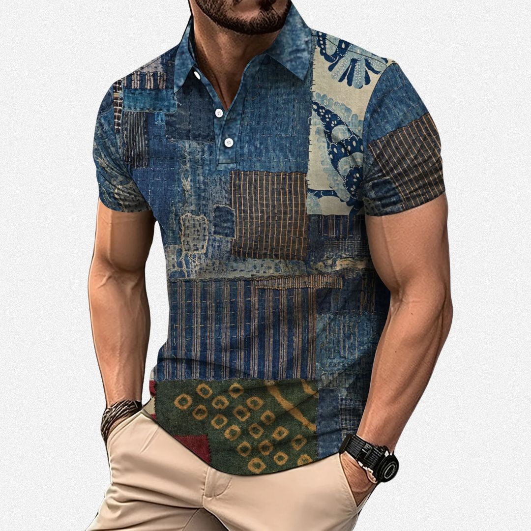 Men's Graphic Polo Shirt | Collar