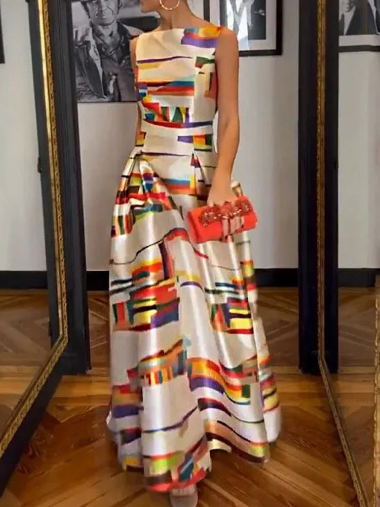 Isabella™ Geometric Maxi Dress