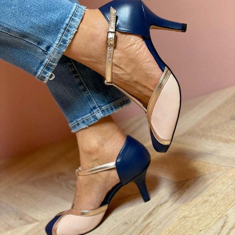 Women's Colorful Evening High Heel | Pink & Blue