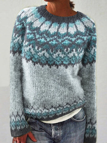 Indiana | Vintage Fairman Island Crewneck Long-Sleeve Sweater