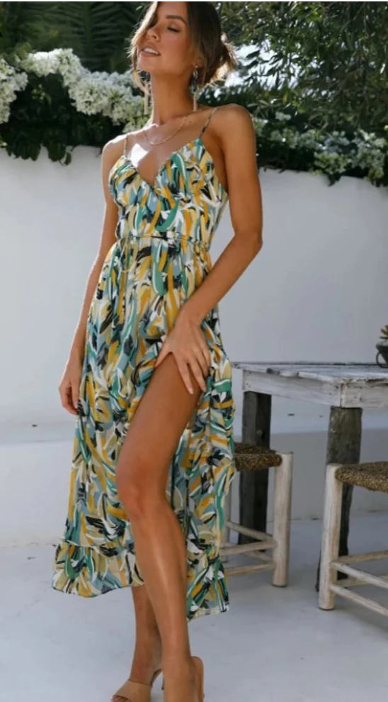 Andrea -  Colorful Summer Dress