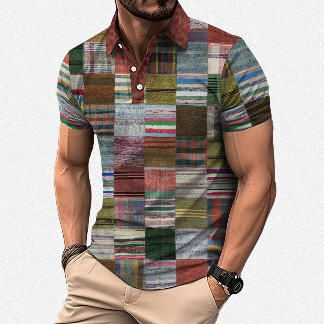 Men's Graphic Polo Shirt | Collar