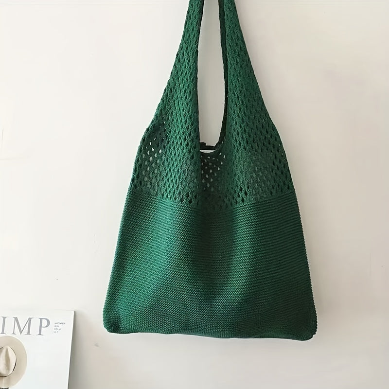 Women's Woven Tote Bag | Groceries and Beach