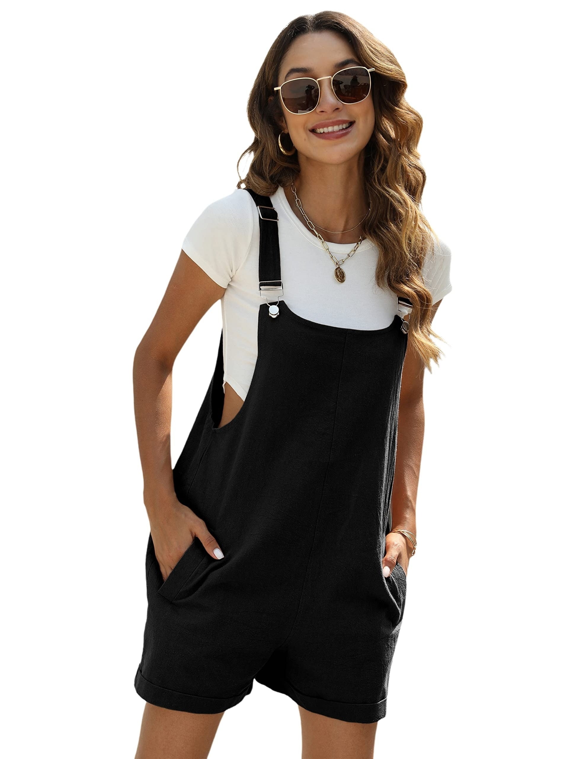 Short Summer Jumpsuit with Pockets | Mini