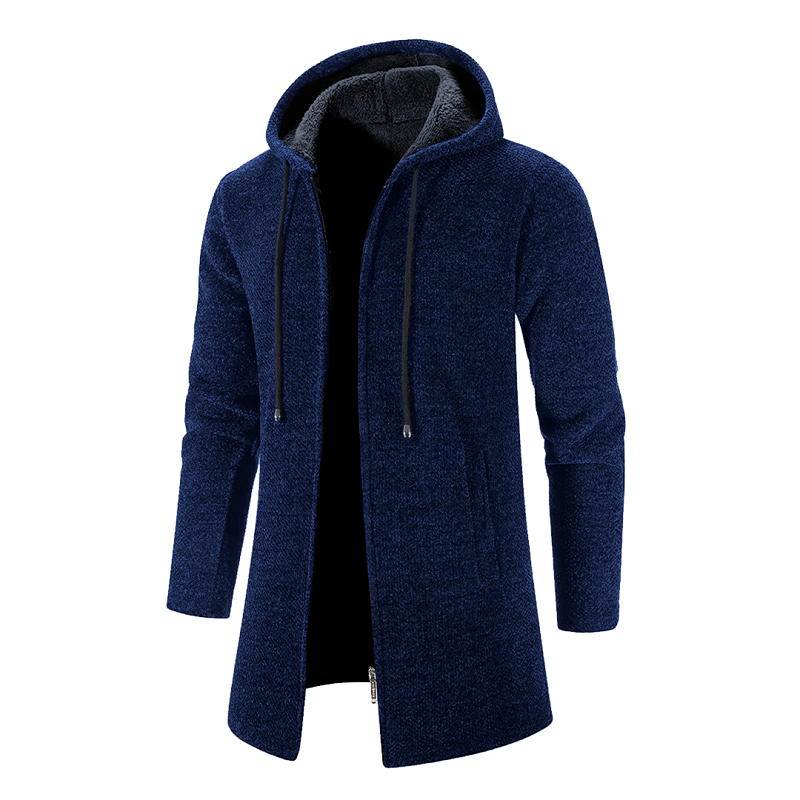 Mason | Mid-Length Hooded Wool Coat