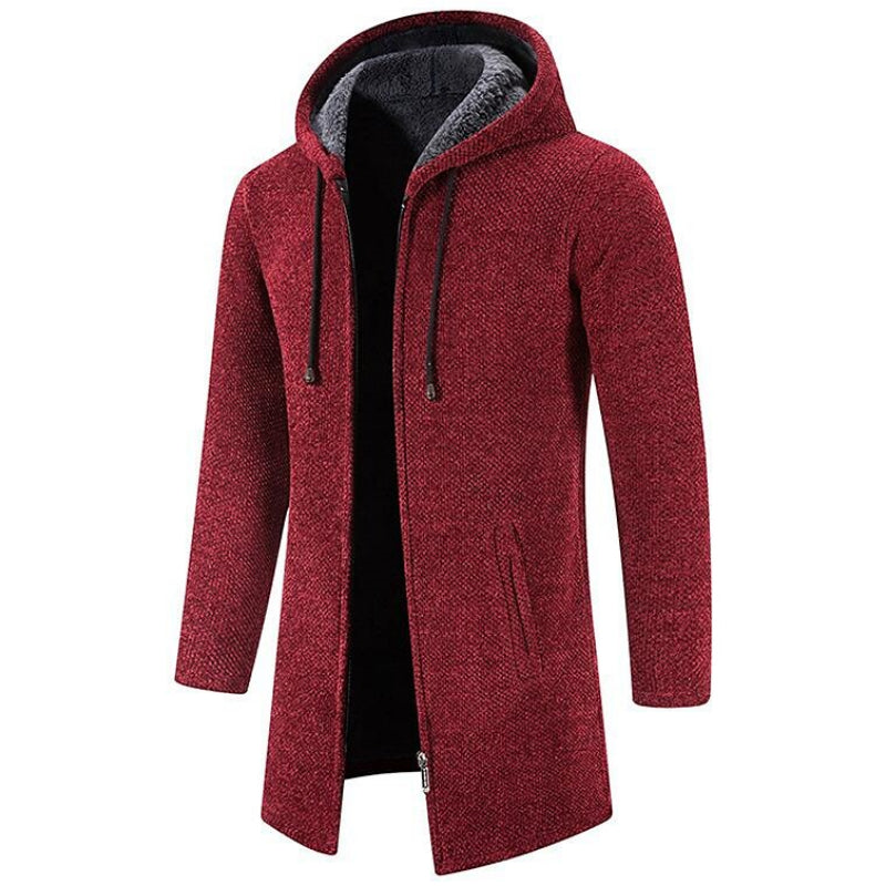 Mason | Mid-Length Hooded Wool Coat