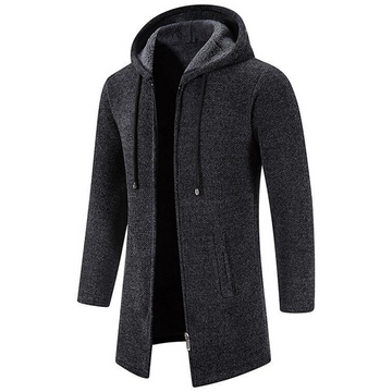 Mason | Mid-Length Hooded Wool Coat