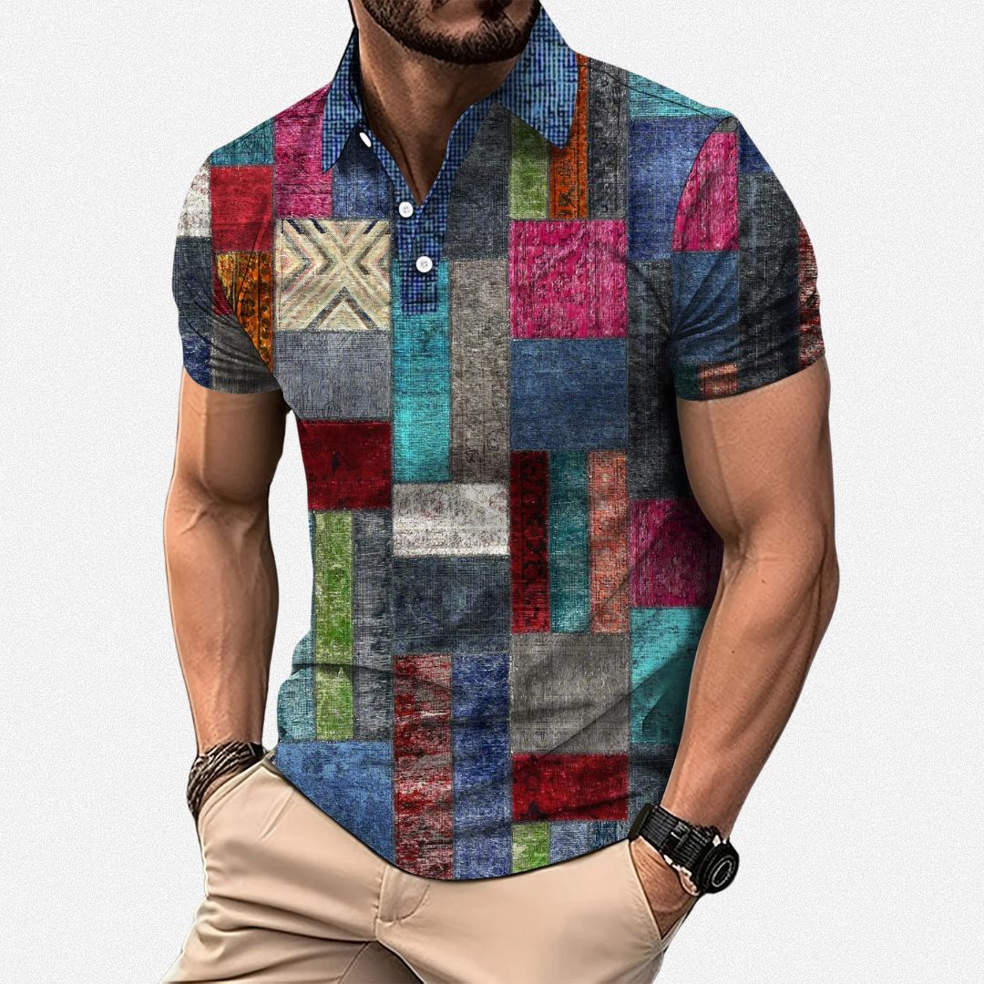 Men's Graphic Polo Shirt | Collar