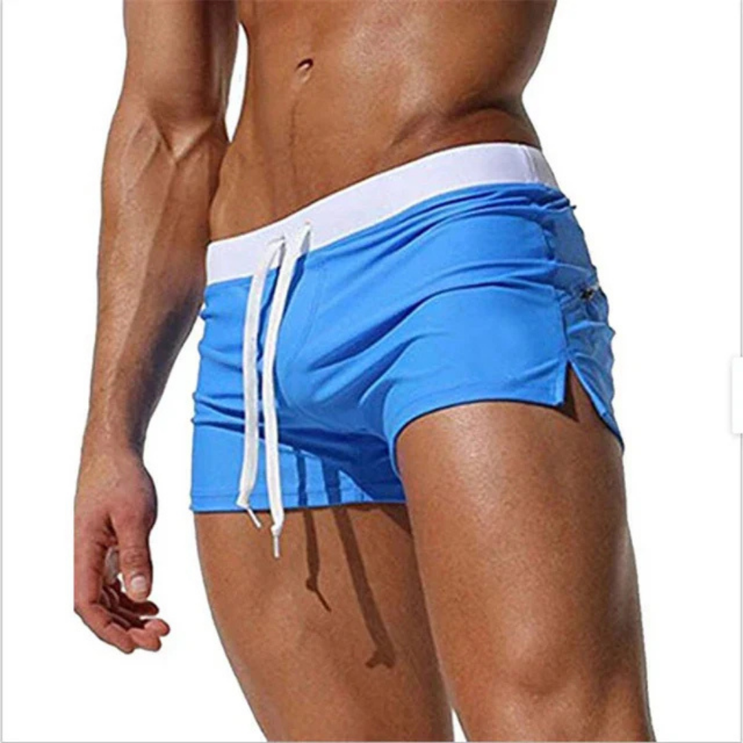 Men's Beach Pool Swim Shorts | Adjustable Drawstring