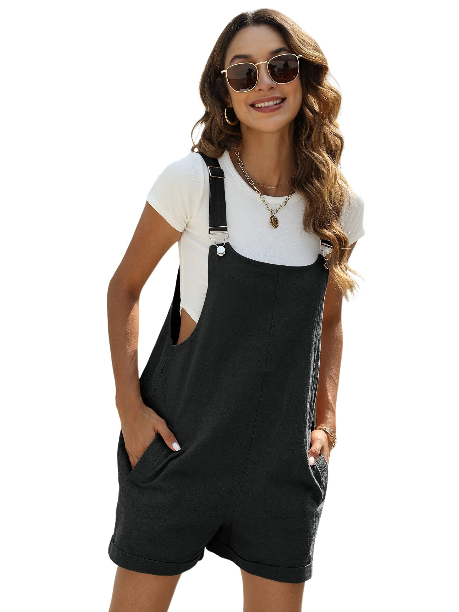 Short Summer Jumpsuit with Pockets | Mini