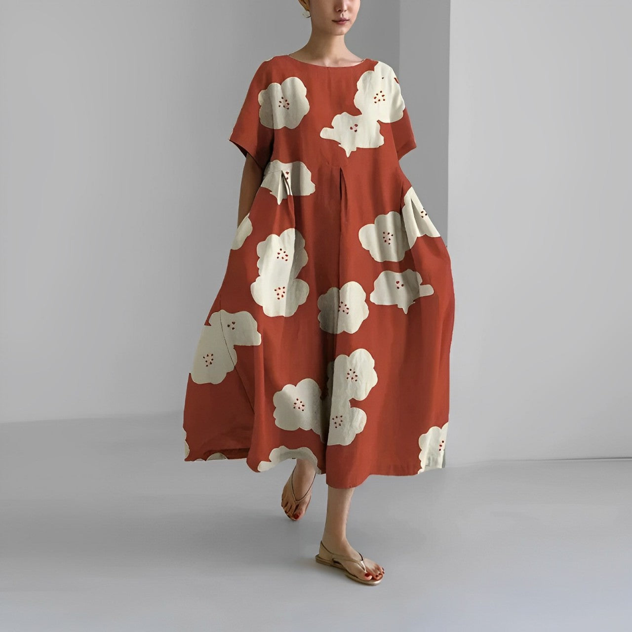 Women’s Summer Printed Midi Dress | Casual
