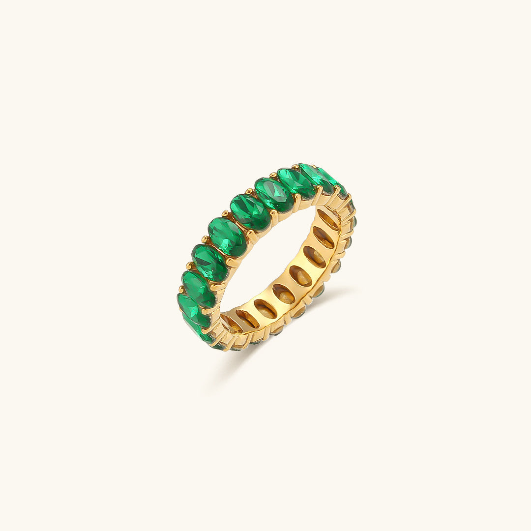 ANTOINETTE - Diamond Simulant Gold Ring