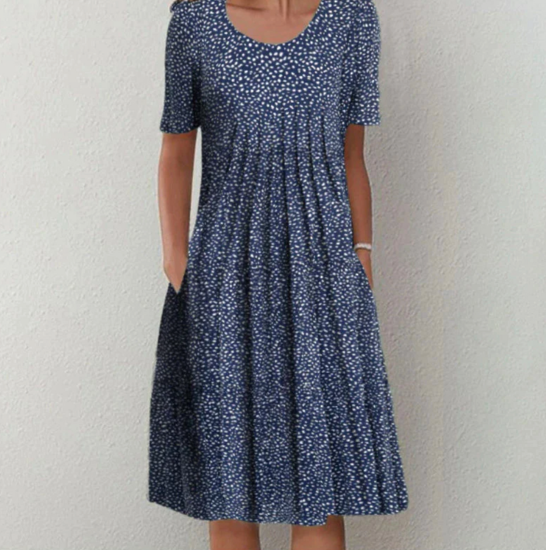 Women's Patterned Summer Dress | Midi
